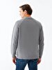 Bleached Crew Neck Dark Grey Sweatshirt