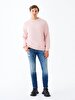 Bleached Crew Neck Lilac Sweatshirt