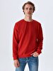 Crew Neck Red Sweatshirt