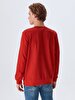Crew Neck Red Sweatshirt