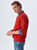Crew Neck Red Sweatshirt