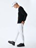 Logo Printed Crew Neck Black Sweatshirt