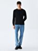 Crew Neck Black Sweatshirt