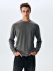 Crew Neck Anthracite Sweatshirt