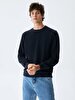 Crew Neck Navy Sweatshirt