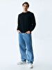 Crew Neck Black Sweatshirt