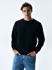 Crew Neck Black Sweatshirt