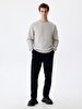 Crew Neck Long Sleeve Grey Sweatshirt