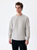 Crew Neck Long Sleeve Grey Sweatshirt