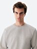 Crew Neck Long Sleeve Grey Sweatshirt