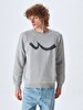 Ltb Logo Crew Neck Grey Sweatshirt