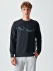 Ltb Logo Crew Neck Anthracite Sweatshirt