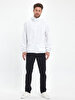 White Sweat Shirt Hoody Zip