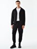 Black Sweat Shirt Hoody Zip