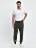 Written Waist Elastic Green Tracksuit