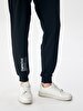 Written Waist Elastic Black Tracksuit