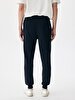 Written Waist Elastic Black Tracksuit