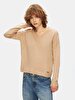 V-neck Long Sleeve Basic Knitwear Dust Pullover