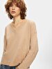 V-neck Long Sleeve Basic Knitwear Dust Pullover