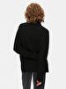 Basic Turtle Neck Long Sleeve Knitwear Black Pullover