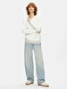 Soft Textured Long Sleeve Basic Knitwear Dust Pullover