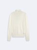 Straight Collar Long Sleeve Basic Knitwear Dust Pullover