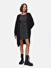 Front Open Long Sleeve Knitwear Black Cardigan