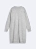Front Open Long Sleeve Knitwear Grey Cardigan