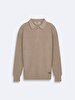 Polo Turtle Neck Zipper Closing Knitwear Grey Pullover