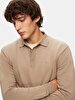 Straight Polo Buttoned Knitwear Grey Pullover