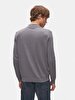 Straight Polo Buttoned Knitwear Grey Pullover