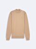 Straight Collar Long Sleeve Knitwear Dust Pullover