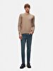 Basic Crew Neck Long Sleeve Knitwear Grey Pullover