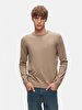 Basic Crew Neck Long Sleeve Knitwear Grey Pullover