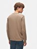 Basic Crew Neck Long Sleeve Knitwear Grey Pullover