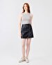 Straight Zipper Closing Mini Black Skirt