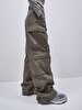 Detailed Cargo Green Trousers