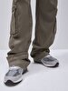 Detailed Cargo Green Trousers