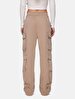 Detailed Cargo Grey Trousers