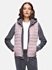 Zipper Closing Li̇ghtly Padded Pink Vest