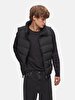 Hidden With Hood Puffer Black Vest