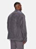 Straight Collar Straight Grey Jacket