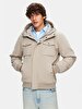With Hood Straight Grey Coat