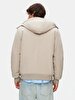 With Hood Straight Grey Coat