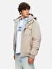 With Hood Straight Grey Coat