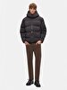 With Hood Puffer Black Coat