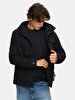 With Hood Straight Navy Coat