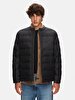 Crew Neck Straight Black Coat