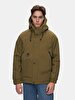 With Hood Technical Green Coat
