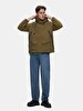 With Hood Technical Green Coat